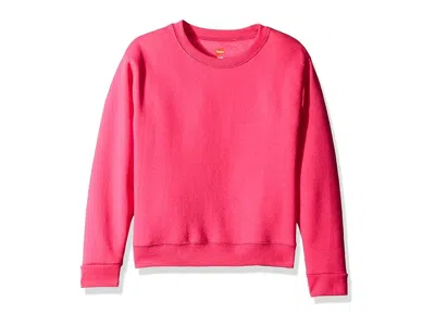 Hanes Kids' Girls' Big Ecosmart Graphic Sweatshirt T Shirt Amaranth: X-large In Red
