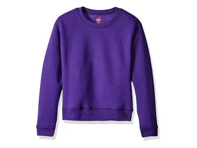 Hanes Kids' Girls' Big Ecosmart Graphic Sweatshirt T Shirt Purple Thora: X-large In Blue