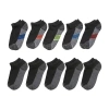 Hanes Little & Big Kid Boys Multi-pack 10 Pair No Show Socks In Black