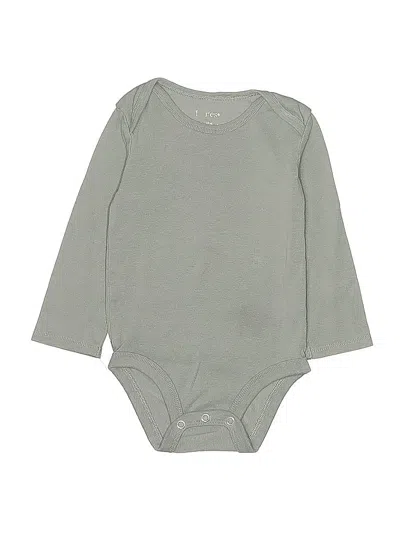 Pre-owned Hanes Kids' Long Sleeve Onesie In Gray