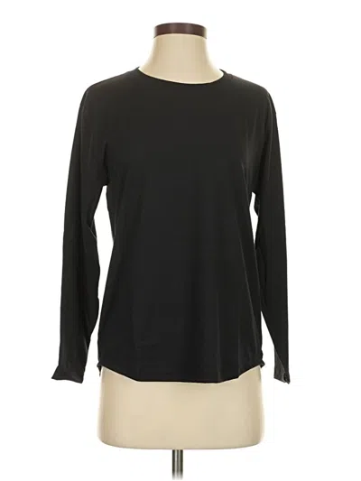 Pre-owned Hanes Long Sleeve T-shirt In Black