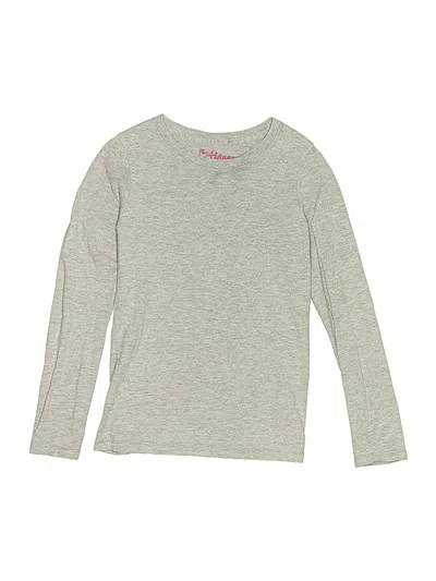 Pre-owned Hanes Kids' Long Sleeve T-shirt In Gray