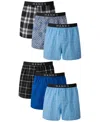 Hanes Men's 5+1 Bonus Pack Woven Boxers In Assorted