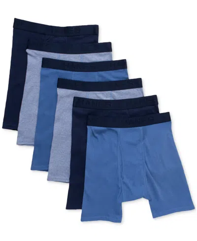 Hanes Men's 6-pack Logo Boxer Briefs In Assorted