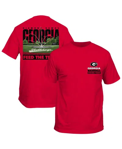 Hanes Men's And Women's Red Georgia Bulldogs Feed The Trees Baseball T-shirt