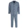 Hanes Men's Big & Tall Broadcloth Long Sleeve Pajama Set In Grey