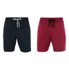 Hanes Men's Big & Tall Knit Pajama Lounge Short (pack Of 2) In Multi