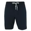 Hanes Men's Tag Free Knit Pajama Lounge Short With Side Pockets In Black