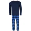Hanes Men's X Temp Micro Fleece Thermal Set In Blue