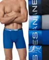 Hanes Men's Classics Ultimate X-temp 4-pk. Moisture-wicking Mesh Boxer Briefs In Assorted Blue