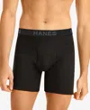 HANES MEN'S COMFORTSOFT 6-PK. MOISTURE-WICKING BOXER BRIEFS