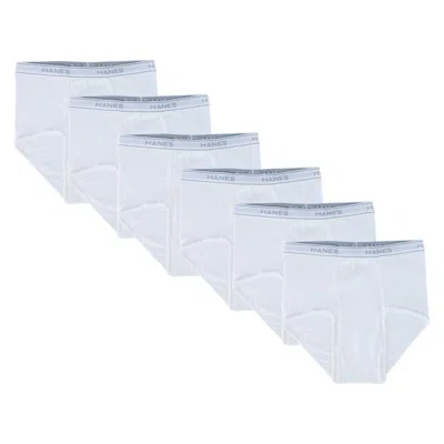 Hanes Men's Cotton Comfort Flex Tagless Briefs (pack Of 6) In White