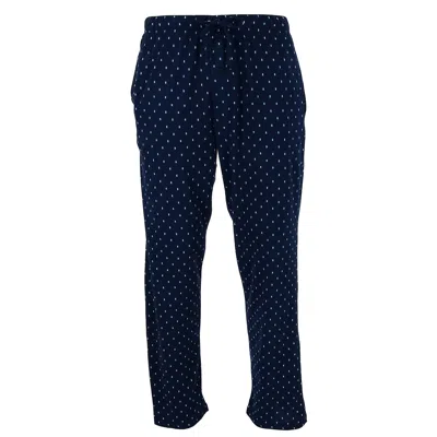 Hanes Men's Cotton Comfortsoft Printed Knit Pants In Blue