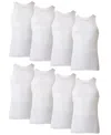 HANES MEN'S COTTON COMFORTSOFT TANK TOP 7+1 FREE UNDERSHIRTS