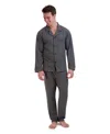 Hanes Men's Cotton Modal Knit Pajama, 2 Piece Set In Black