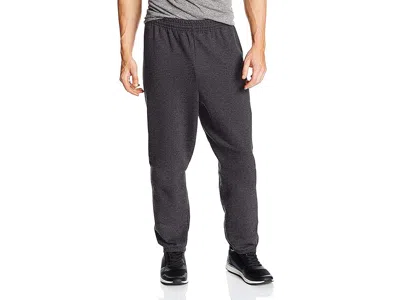 Hanes Men's Ecosmart Non-pocket Sweatpant (pack Of 2) Men's Clothing Charcoal Heather: Lg One Size In Black