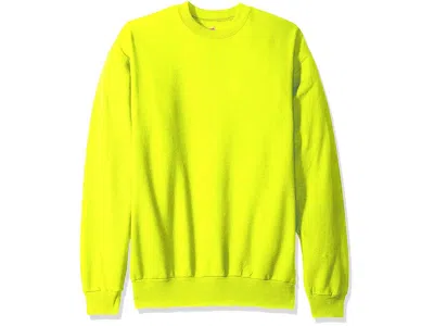 Hanes Men's Ecosmart Sweatshirt Men's Sweatshirt Safety Green: Sm In Yellow