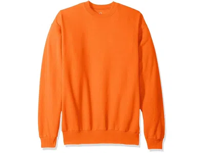 Hanes Men's Ecosmart Sweatshirt Men's Sweatshirt Safety Orange: 3xl In Brown