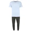 Hanes Men's French Terry Sleep Set In White