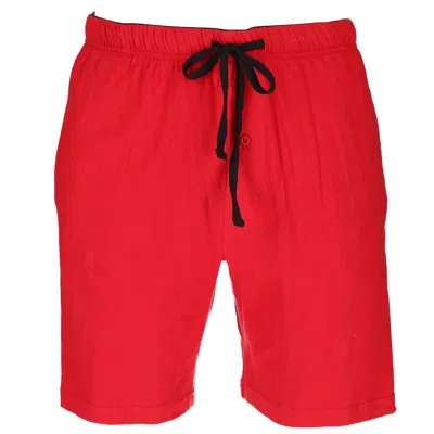 Hanes Men's Jersey Knit Cotton Sleep Shorts (pack Of 3) In Red