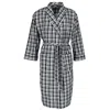 Hanes Men's Lightweight Woven Robe Tall Sizes In Black