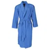 Hanes Men's Lightweight Woven Broadcloth Robe In Blue