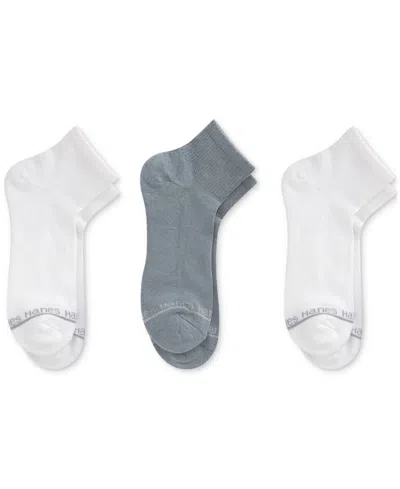 Hanes Men's Originals Premium Supersoft Ankle Socks, 3-pack In Multi