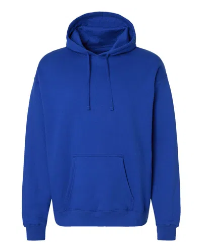 Hanes Men's Perfect Fleece Hooded Sweatshirt In Blue