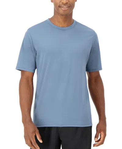 Hanes Men's Moves Performance Short Sleeve Tee In Blue Dive