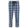 Hanes Men's Tag Free Comfort Flex Plaid Pajama Lounge Pant In Black