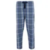 Hanes Men's Tag Free Comfort Flex Plaid Pajama Lounge Pant In Blue