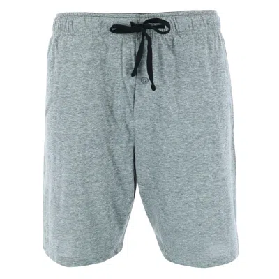 Hanes Men's Tag Free Knit Pajama Lounge Short With Side Pockets In Grey