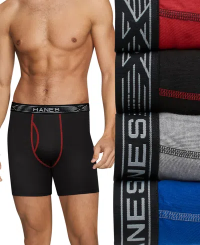 Hanes Men's Ultimate 4pk. Sport Boxer Briefs In Assorted