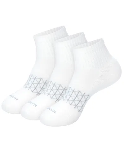 Hanes Men's Ultimate Absolute Comfort Ankle-length Socks, 3-packs In White