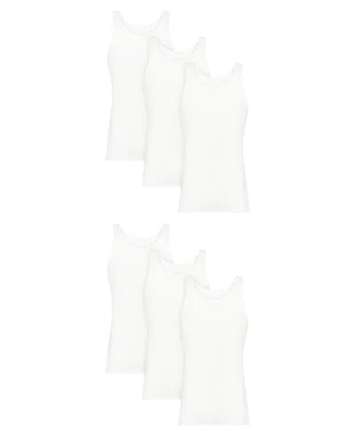 Hanes Men's Ultimate Comfort Fit Tank Undershirt, 6-pack In Multi