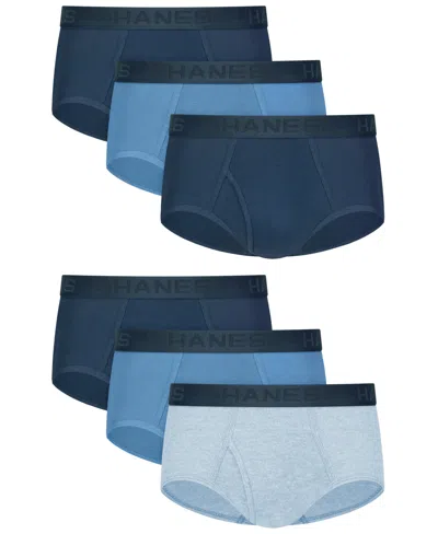 Hanes Men's Ultimate Cotton Dyed Briefs, 6-pack In Multi