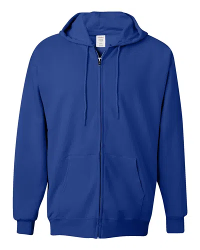 Hanes Men's Ultimate Cotton Full-zip Hooded Sweatshirt In Blue