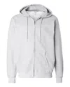 Hanes Ultimate Cotton Full-zip Hooded Sweatshirt In Grey