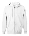Hanes Men's Ultimate Cotton Full-zip Hooded Sweatshirt In White