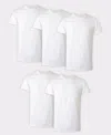Hanes Men's Ultimate Crewneck Undershirt, 5-pack In Multi