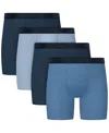 Hanes Men's Ultimate Solid Boxer Briefs, 4-pack In Multi