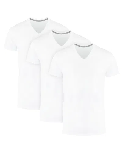 Hanes Men's Ultimate V-neck Undershirt, 3-pack In Multi