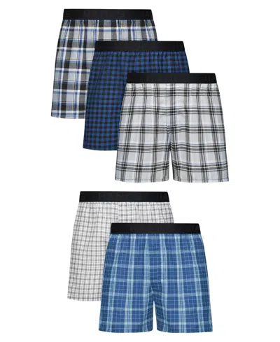 Hanes Men's Ultimate Woven Boxers, 5-pack In Multi