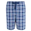 Hanes Men's Woven Cotton Pajama Sleep Shorts In Blue