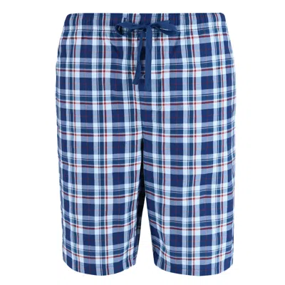 Hanes Men's Woven Cotton Pajama Sleep Shorts In Blue