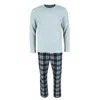 Hanes Men's X Temp Micro Fleece Thermal Set In Gray