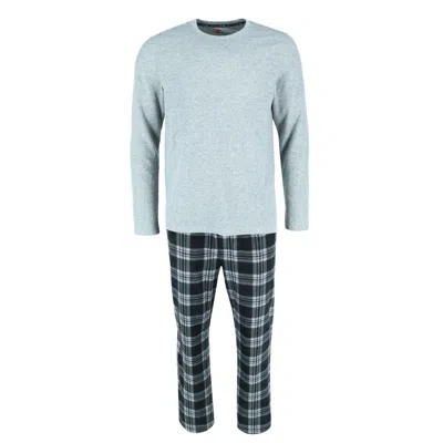 Hanes Men's X Temp Micro Fleece Thermal Set In Gray