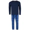 Hanes Men's X Temp Micro Fleece Thermal Set In Blue