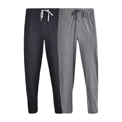 Hanes Mens 2-pc. Big Pajama Pants In Gray
