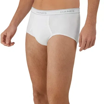 Hanes Mens 6 Pack Briefs J252w6 In White